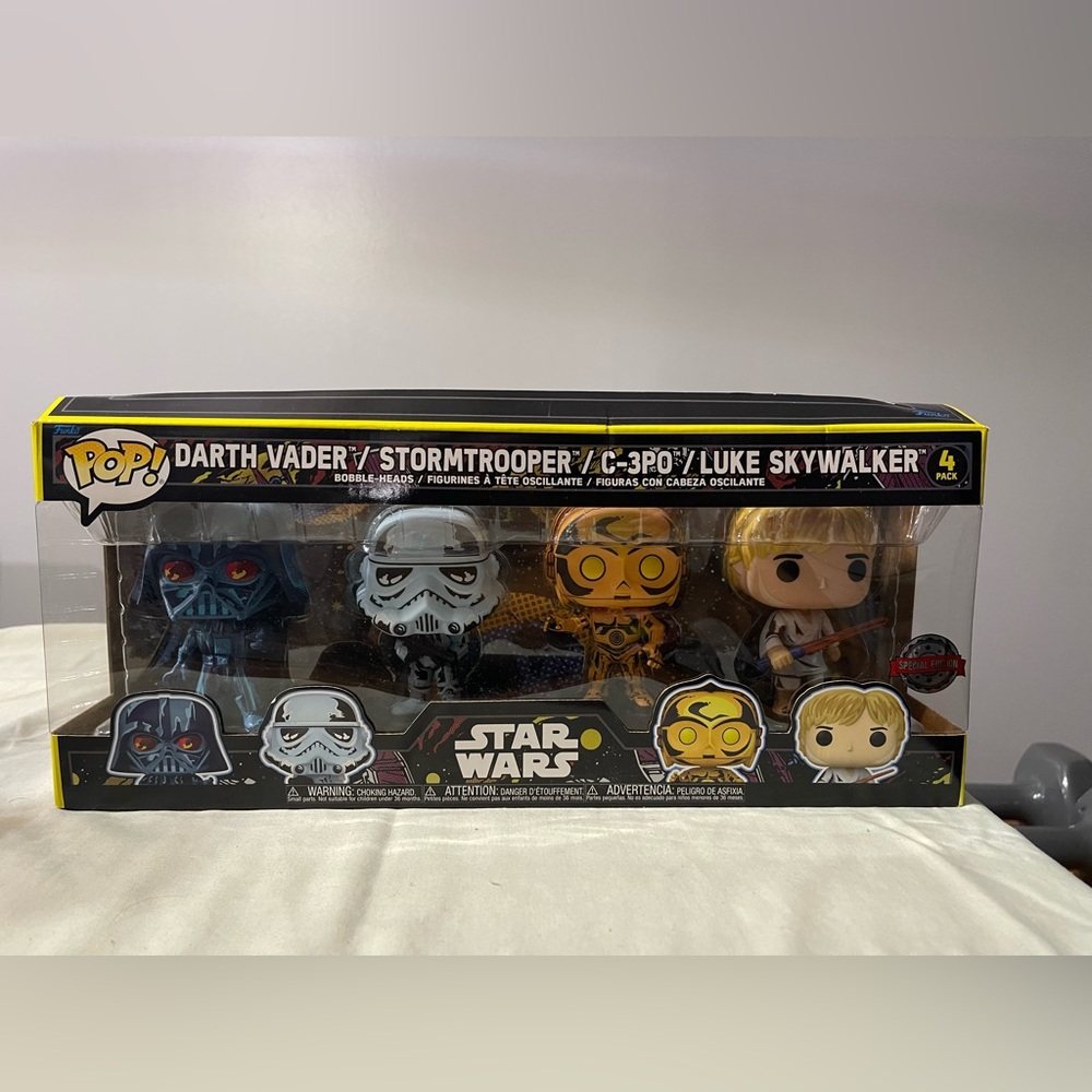 Star Wars 
Funko Pops 
Retro Series 4 Pack